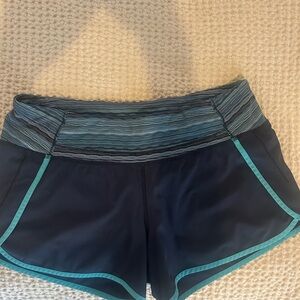 Lululemon Athletica Blue and Aqua Athletic Shorts